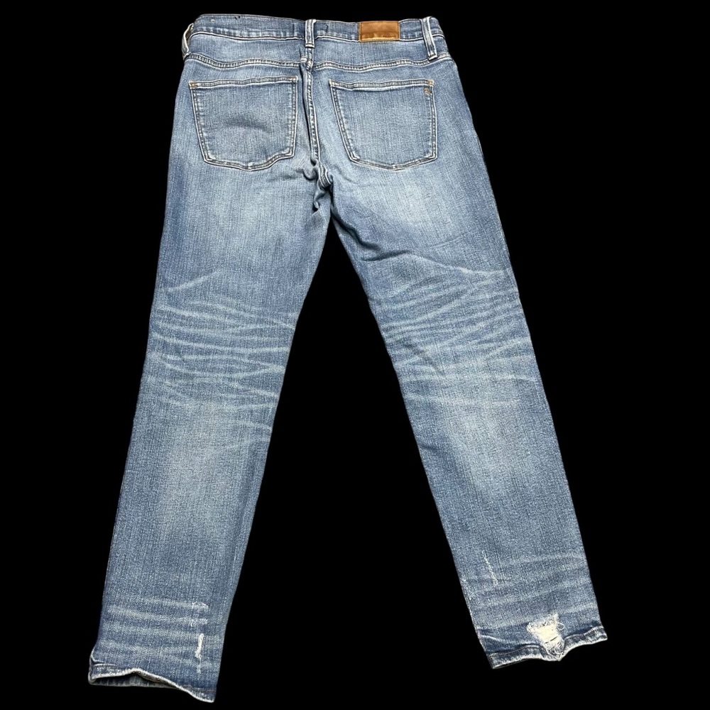 Madewell Women’s 30 Slim Straight Jeans Distressed Button-Front Edition - Picture 6 of 16